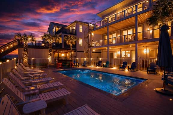 OceanFront - X5 Master bedrooms - Beach Front Pool & Tiki bar - Image 4