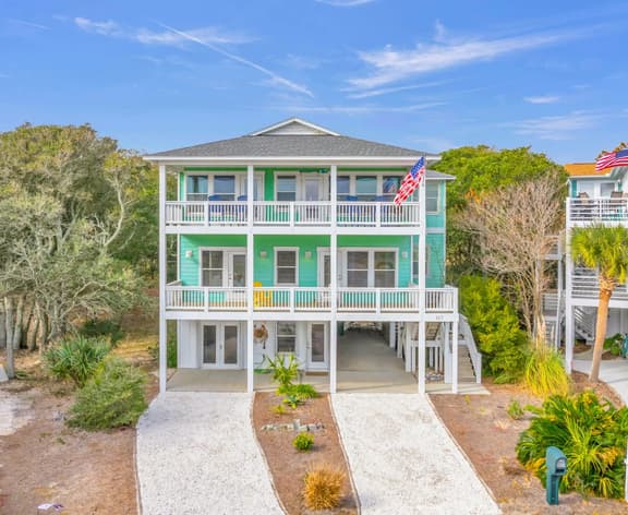 Ocean View Coastal Escape | Steps to the Beach | Game Room | 4 Decks - Image 1
